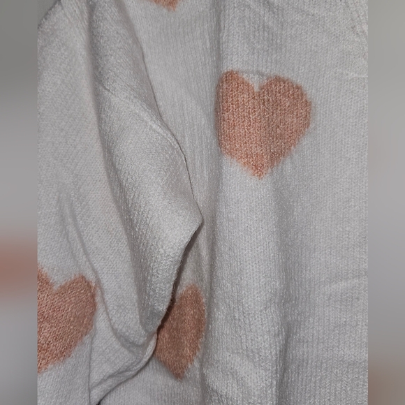 Pink Heart Crop Cardigan OS Med-Large - Picture 7 of 8